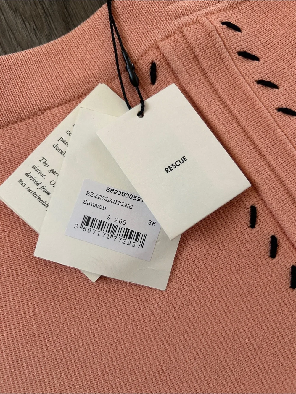 NWT Sandro Peach Eglantine Skater Skirt - Picture 9 of 9